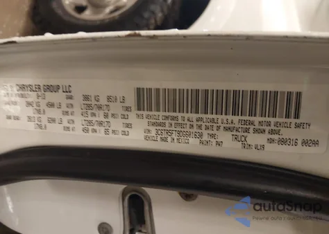 2013 Ram 2500 Laramie Power Wagon z USA, uszkodzony, nr VIN 3C6TR5FT9DG601630